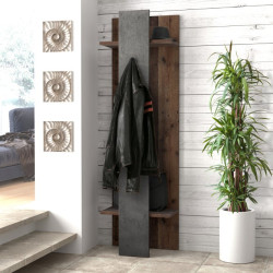 Panel ubraniowy do przedpokoju 60 cm Clif | Old Wood Vintage Beton