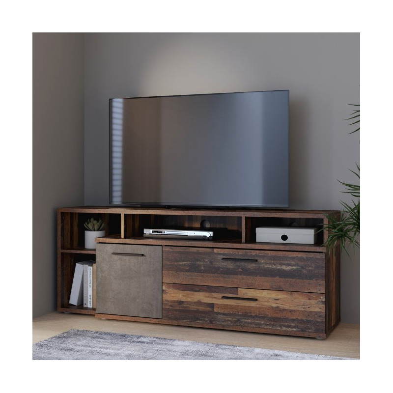 CLIF JCKT135L – szafka loftowa 160 cm w stylu old wood i betonu