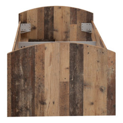 Łóżko młodzieżowe Clif 90x200 old wood vintage beton