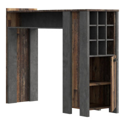 Regał barowy CLIF Meble Forte | old wood vintage beton