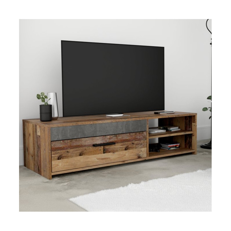 CLIF PCOT11 – szafka loftowa 160 cm w stylu old wood i betonu