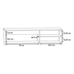 CLIF PCOT11 – szafka loftowa 160 cm w stylu old wood i betonu