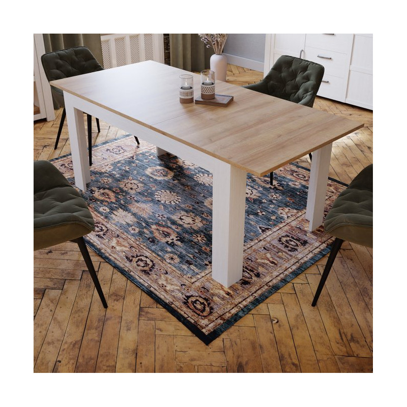 Stół rozkładany 160x90 cm Chisbury XELT161 biały | Meble Forte