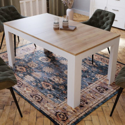 Stół rozkładany 160x90 cm Chisbury XELT161 biały | Meble Forte