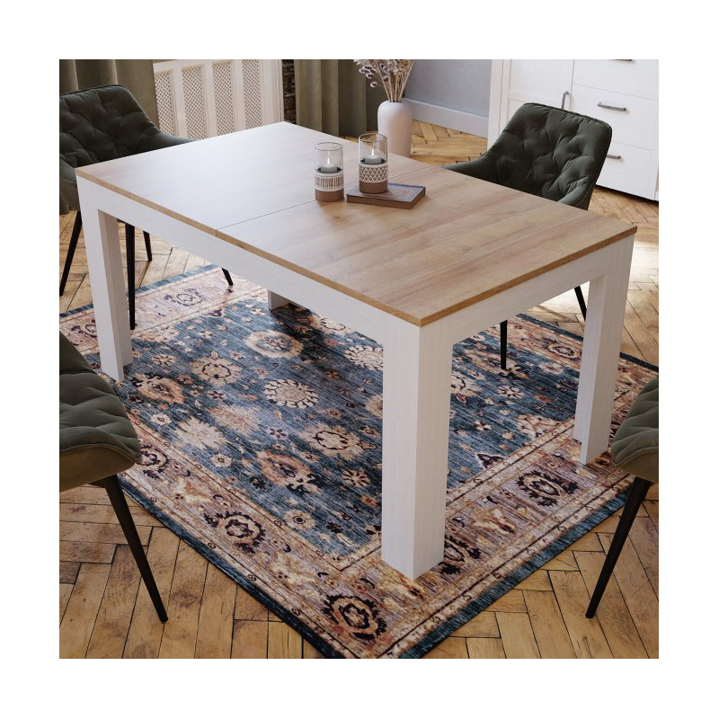 Stół rozkładany 160x90 cm Chisbury XELT161 biały | Meble Forte