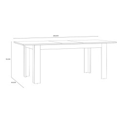 Stolik kawowy 100 cm Chisbury BRCT501 biały | Meble Forte