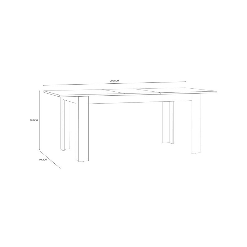 Stolik kawowy 100 cm Chisbury BRCT501 biały | Meble Forte
