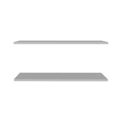 Półki do szafy Chisbury BHLZ105 2 szt. szare | Meble Forte