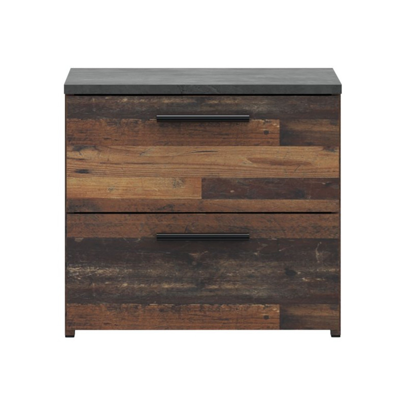 Szafka nocna 45 cm CLIF old wood vintage | styl loft