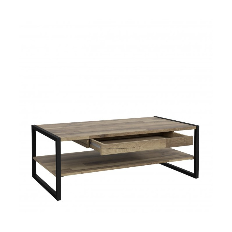 Stolik kawowy 110x60 cm CFTT4241 |  dąb klepkowy czarny