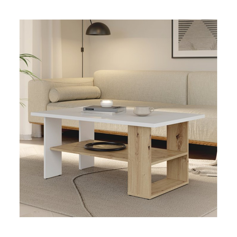 Stolik kawowy CFTT5210 Meble Forte |  dąb artisan biały