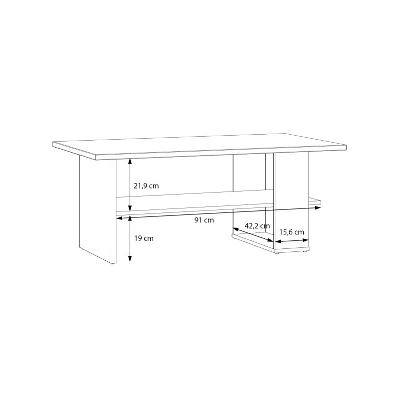 Stolik kawowy CFTT5212 Meble Forte |  dąb mauwella
