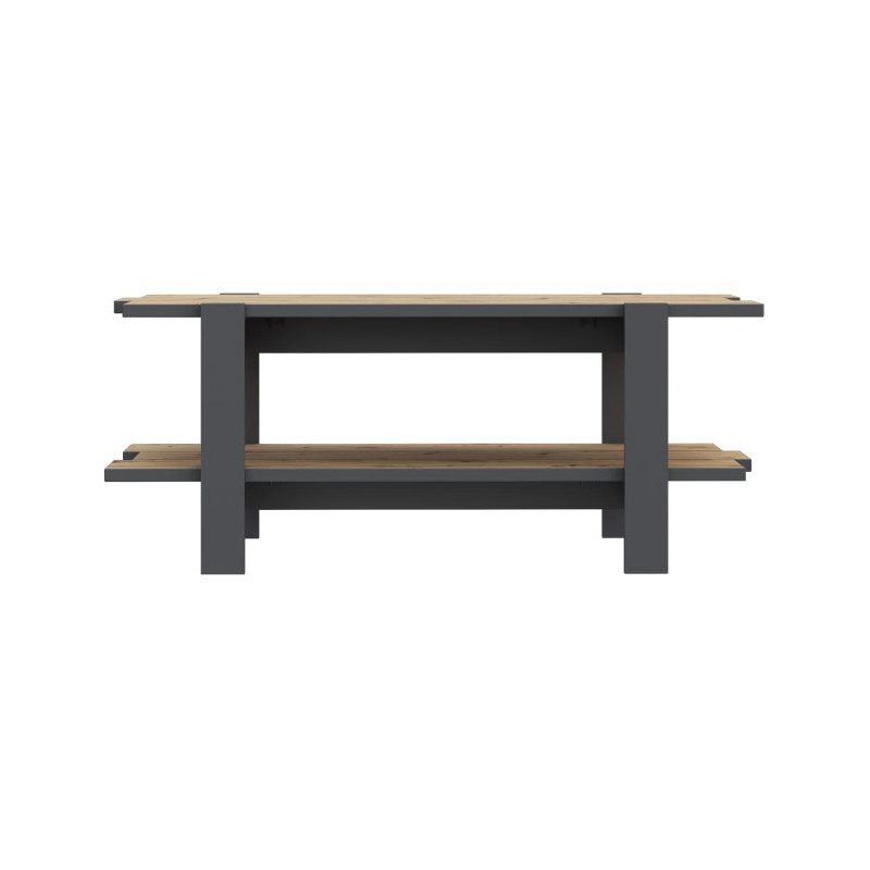 Stolik kawowy z półką CFTT5116  Meble Forte | grafit dąb artisan