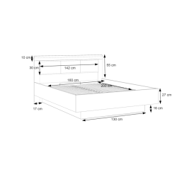 Łóżko z pojemnikiem Dalate 160x200 | Meble Forte