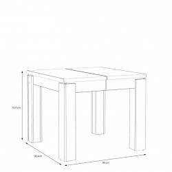 Stół rozkładany 90x90 cm TRASS Meble Forte | dąb szlachetny