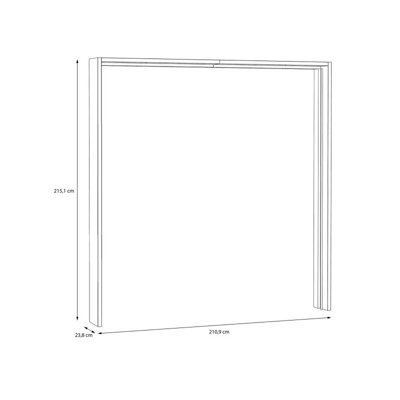 Listwy okalające STDZ01B z oświetleniem Bellevue | dąb szlachetny