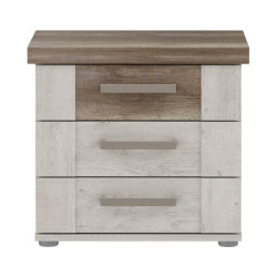 Szafka nocna Duro DURK031 50 cm pinia biała/dąb antyczny