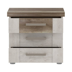 Szafka nocna Duro DURK031 50 cm pinia biała/dąb antyczny