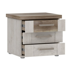 Szafka nocna Duro DURK031 50 cm pinia biała/dąb antyczny