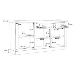 Duro DURK233 – pojemna komoda 140 cm do salonu
