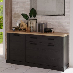 Duro DURK233 dąb cabezone – pojemna komoda 140 cm do salonu