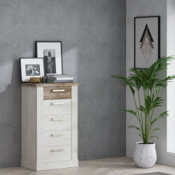 Wąska komoda z szufladami Duro 62 cm | Meble Forte