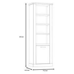 Duro DURR811 – półotwarty regał do eleganckich wnętrz