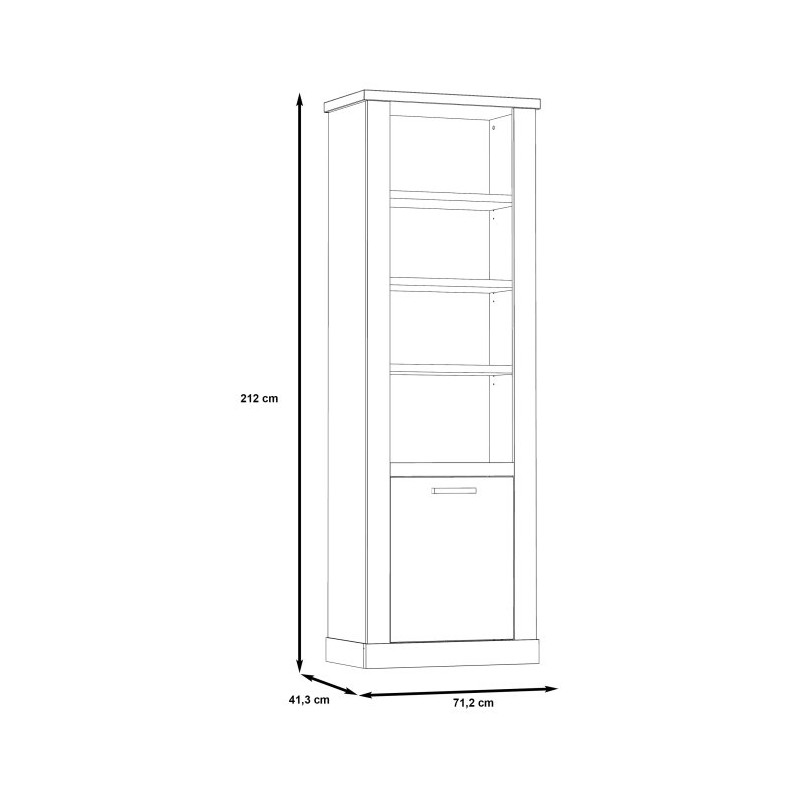 Duro DURR811 – półotwarty regał do eleganckich wnętrz