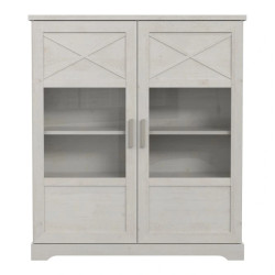 Witryna 130cm Rockhampton RHPV521-D43 Pinia Biała Meble Forte