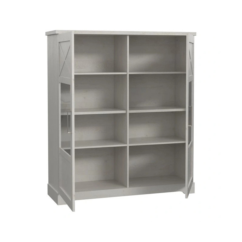 Witryna 130cm Rockhampton RHPV521-D43 Pinia Biała Meble Forte