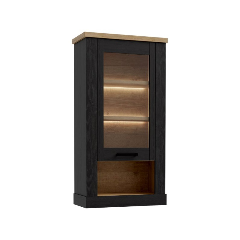 Duro DURH111 – wisząca witryna 70 cm dąb riviera/dąb cabezone