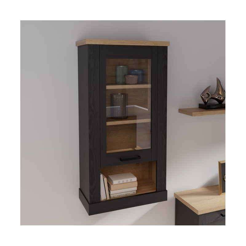 Duro DURH111 – wisząca witryna 70 cm dąb riviera/dąb cabezone