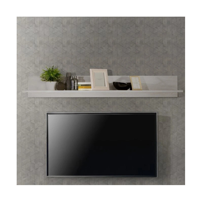 Półka ścienna 180cm Rockhampton VDGB02-D43 Pinia Biała Meble Forte