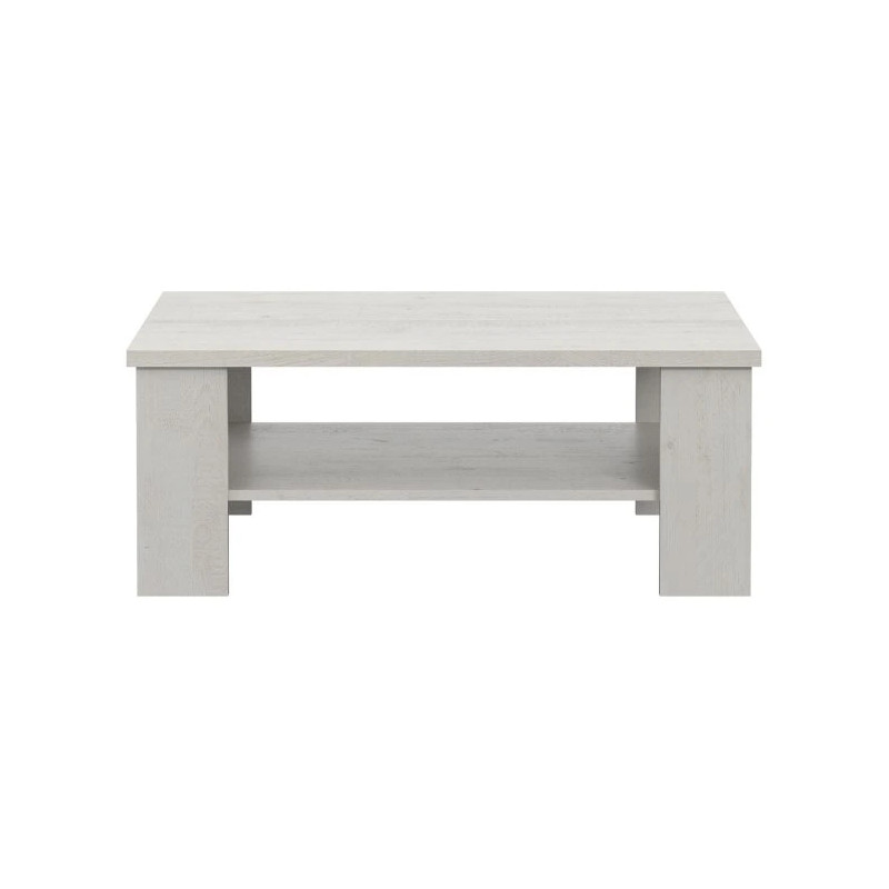 Stolik kawowy z półką Rockhampton ERXT501-D43 Pinia Biała Meble Forte