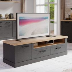 Szafka RTV 180 cm Duro DURT231L – dąb riviera/dąb cabezone