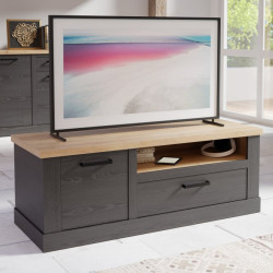 Szafka RTV 140 cm Duro DURT221L – dąb riviera/dąb cabezone