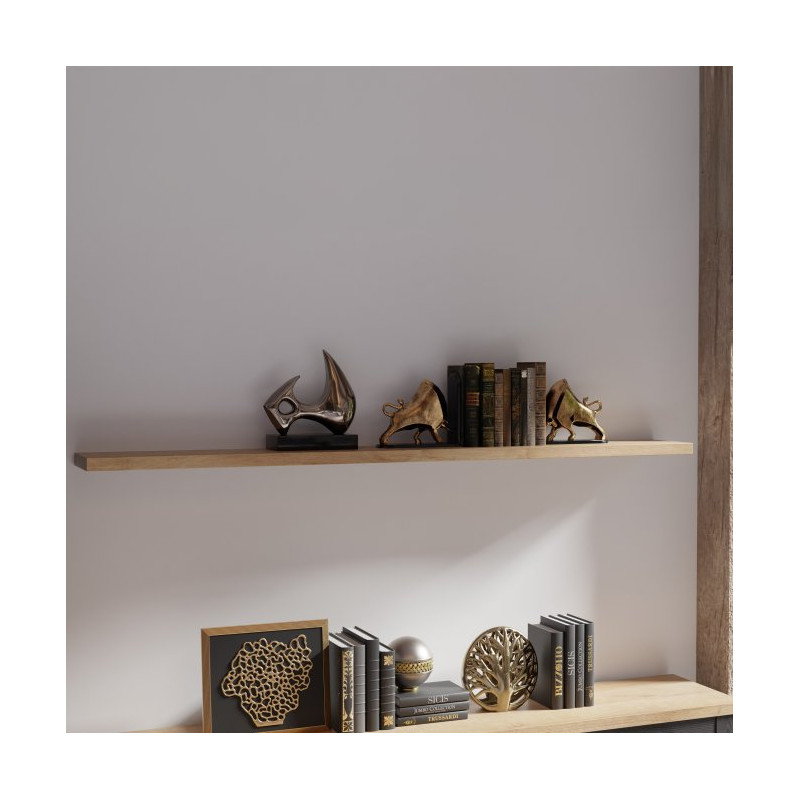 Półka ścienna Duro DURB02 200 cm – dąb riviera