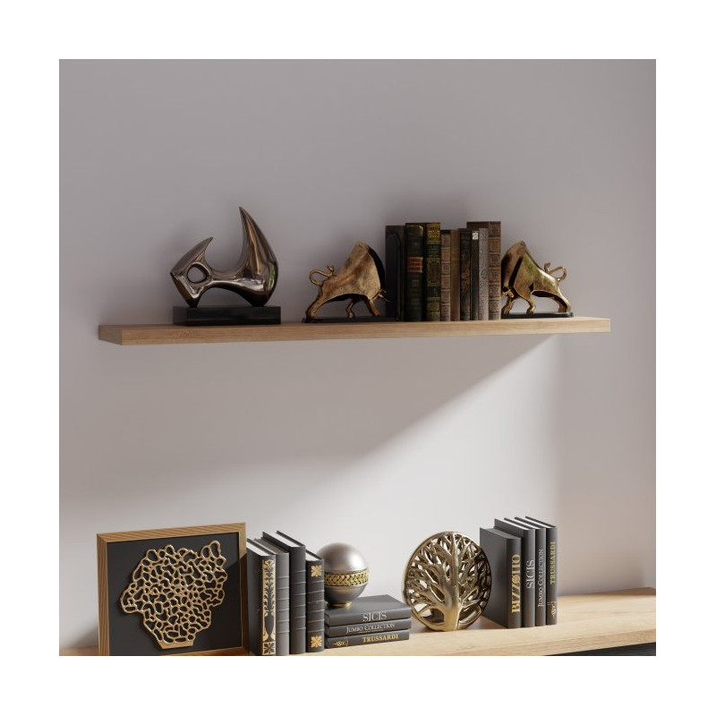 Półka ścienna Duro DURB01 140 cm – dąb riviera