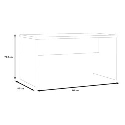 Biurko Duro DURB202 140x80 cm – nowoczesne i funkcjonalne