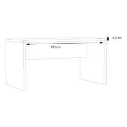 Biurko Duro DURB202 140x80 cm – nowoczesne i funkcjonalne