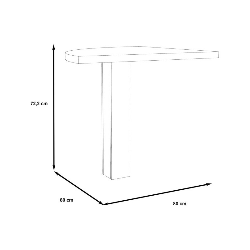 Element łączący do biurka 90° Duro | Meble Forte