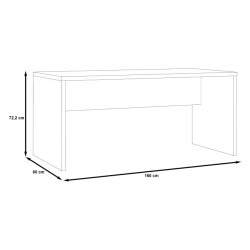 Biurko Duro DURB201 160x80 cm – nowoczesne i funkcjonalne