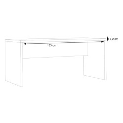 Biurko Duro DURB201 160x80 cm – nowoczesne i funkcjonalne