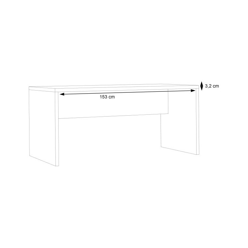 Biurko Duro DURB201 160x80 cm – nowoczesne i funkcjonalne