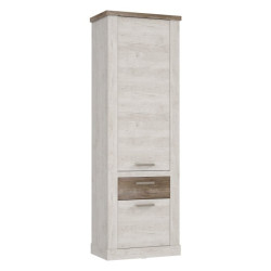 Szafa z szufladą 70 cm Duro DURS812 – pinia biała / dąb antyczny