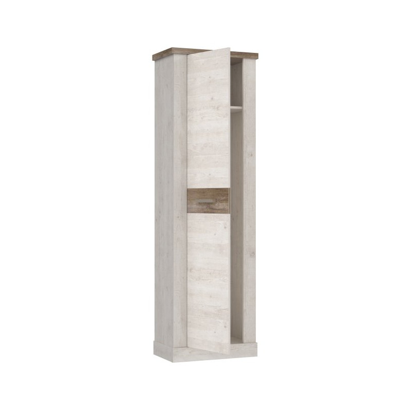 Szafa z szufladą 60 cm Duro DURS711  – pinia biała / dąb antyczny