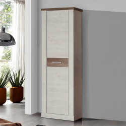 Szafa z szufladą 60 cm Duro DURS711  – pinia biała / dąb antyczny