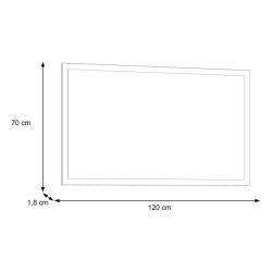 Lustro Duro DURD101 – Pinia Biała | nowoczesny design