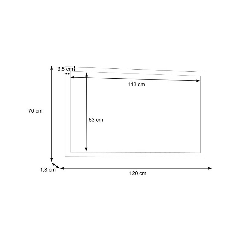 Lustro Duro DURD101 – Pinia Biała | nowoczesny design