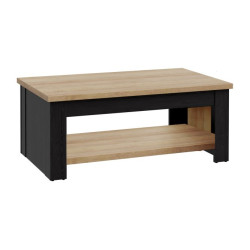 Stolik kawowy z podnoszonym blatem DURO dąb cabezone